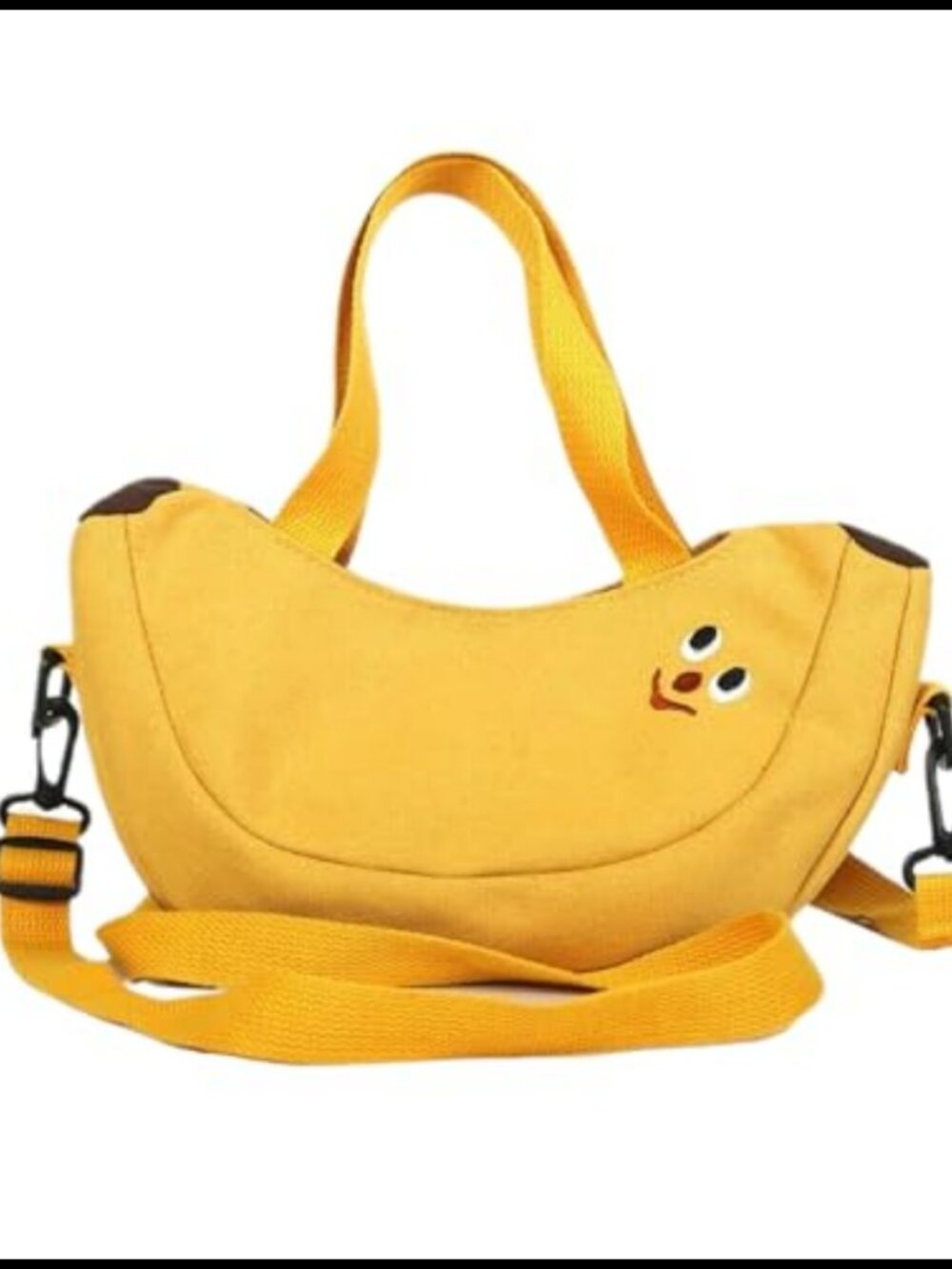 Canvas Crossbody Bag Banana Shaped Cartoon Women's Casual Outing Small Coin